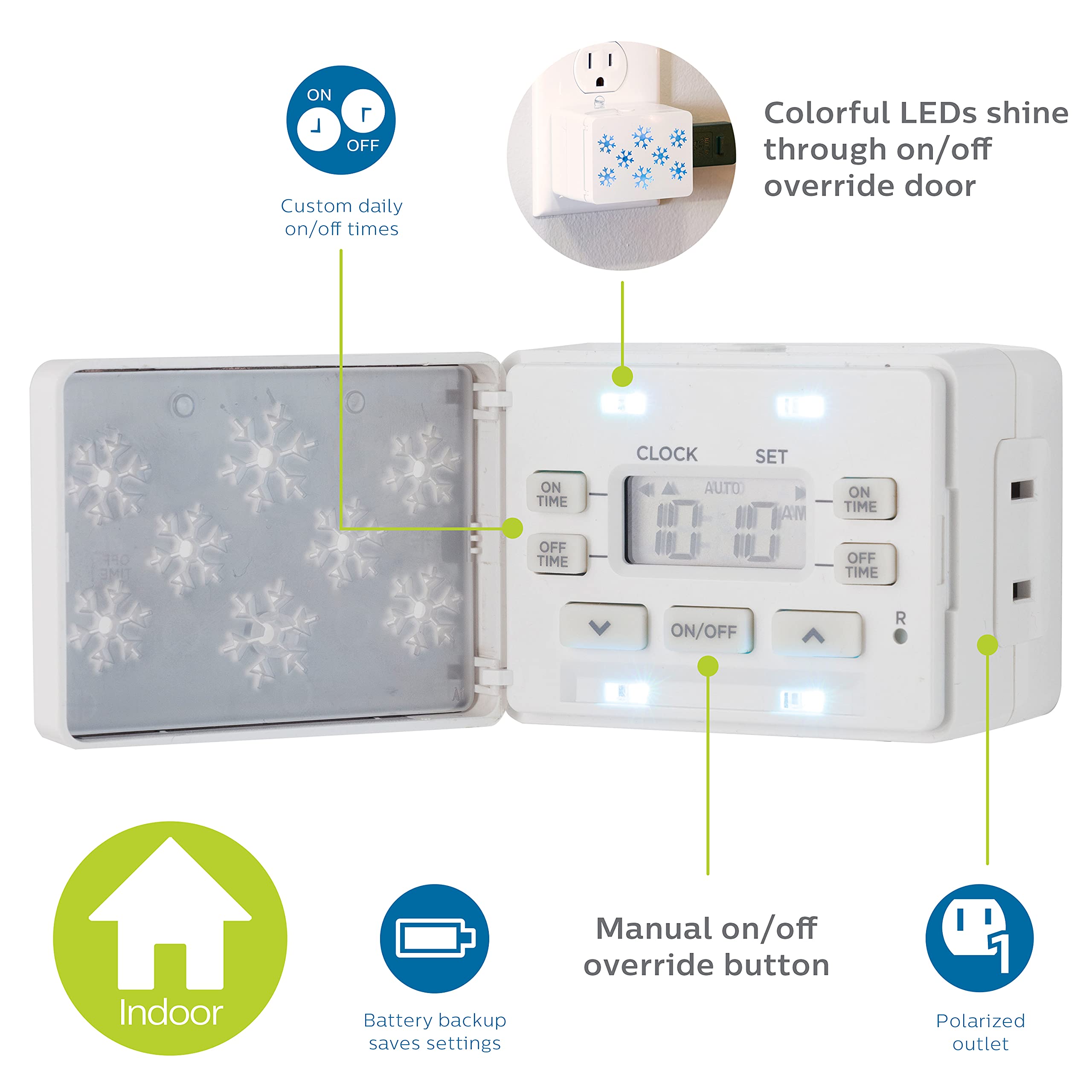 Amazon.com: Philips 24-Hour Indoor Digital Outlet Timer, 1